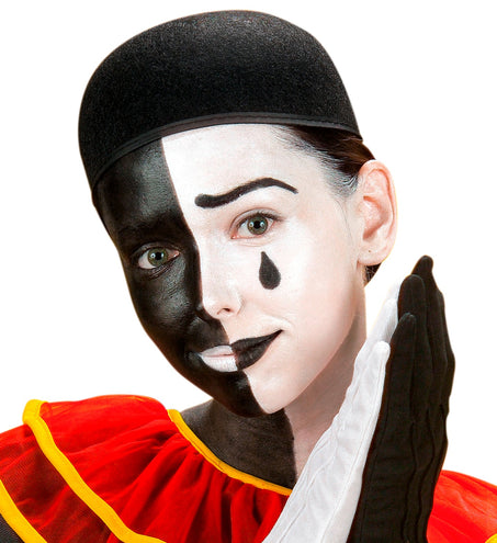 e-carnavalskleding-SYK Pierrot hoed kind