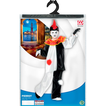 e-carnavalskleding-SYK Pierrot kostuum Pieter kind