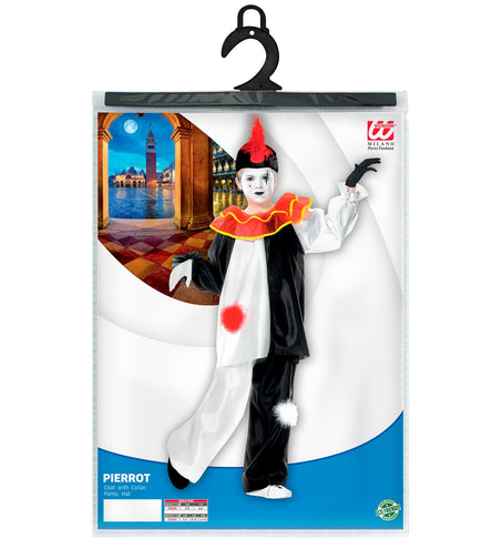 e-carnavalskleding-SYK Pierrot kostuum Pieter kind