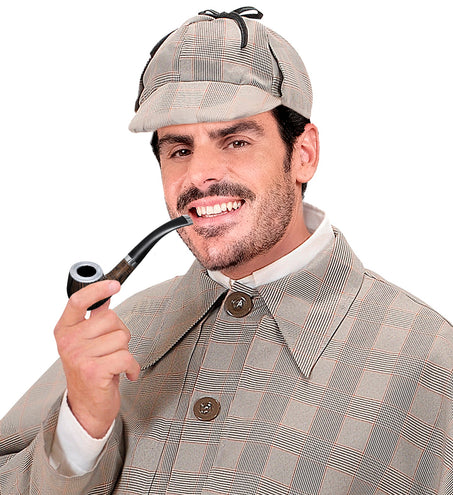 e-carnavalskleding-SYK Pijp Sherlock Holmes 14,5cm