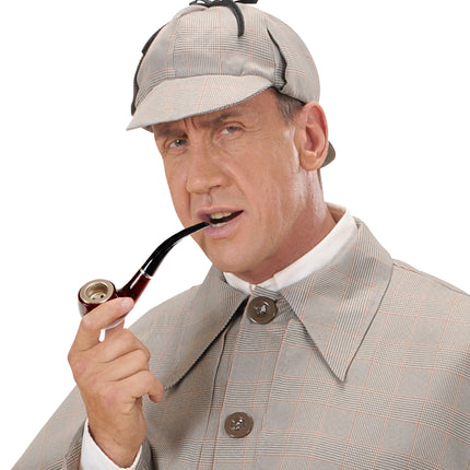 e-carnavalskleding-SYK Pijp Sherlock Holmes deluxe