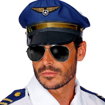 e-carnavalskleding-SYK Piloten bril aviator