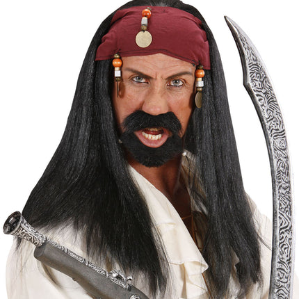 e-carnavalskleding-SYK Pirate of the Caribbean piraten pruik