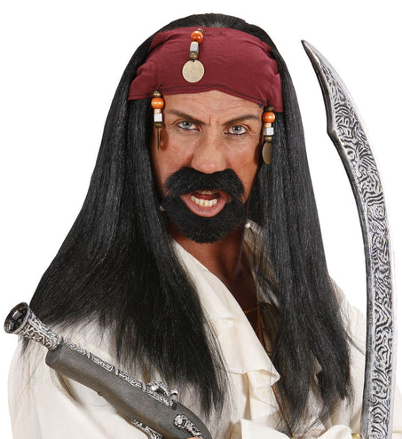 e-carnavalskleding-SYK Pirate of the Caribbean piraten pruik
