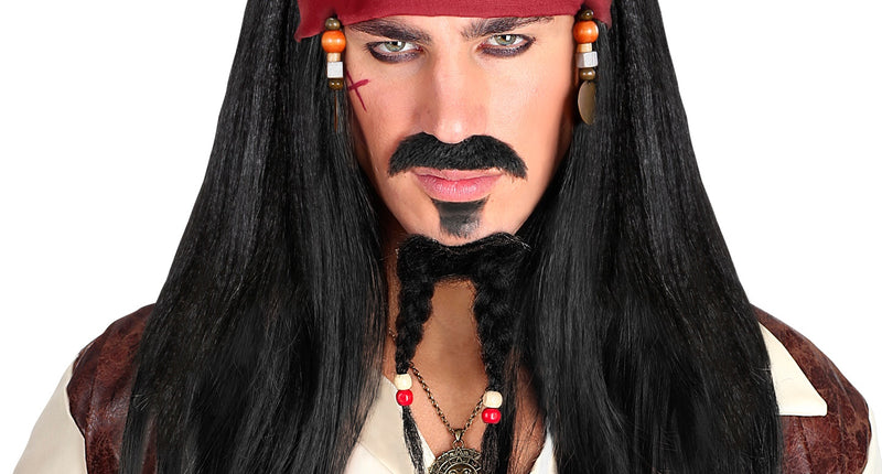 e-carnavalskleding-SYK Pirate of the Caribbean piraten pruik