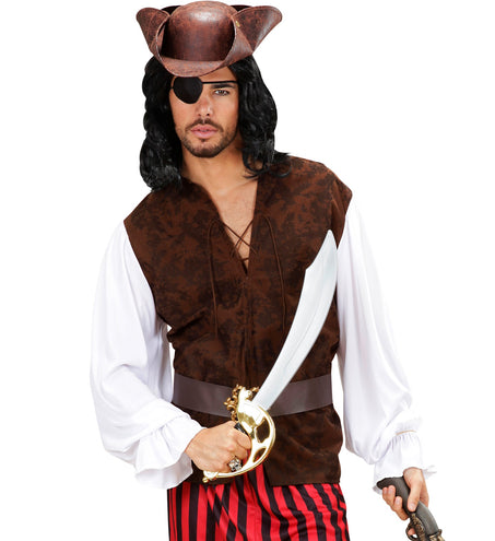 e-carnavalskleding-SYK Piraten blouse en vest Yarden heren