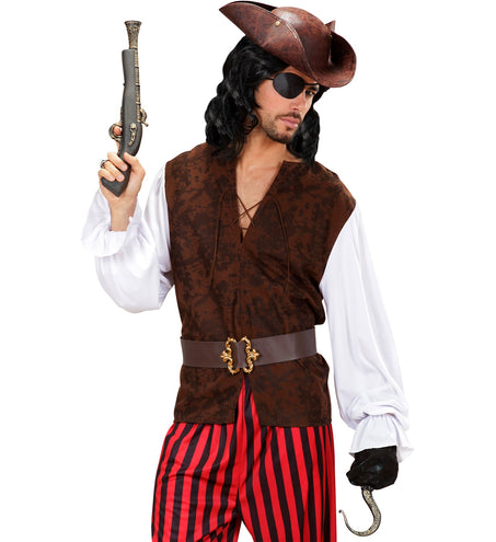 e-carnavalskleding-SYK Piraten blouse en vest Yarden heren