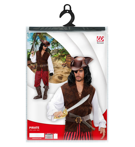 e-carnavalskleding-SYK Piraten blouse en vest Yarden heren