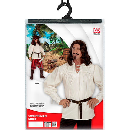e-carnavalskleding-SYK Piraten blouse in creme
