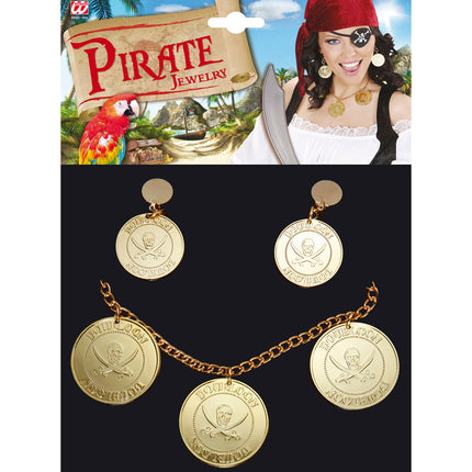 e-carnavalskleding-SYK Piraten ketting en oorbellen