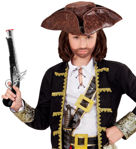 e-carnavalskleding-SYK Piraten pistool zwart zilver
