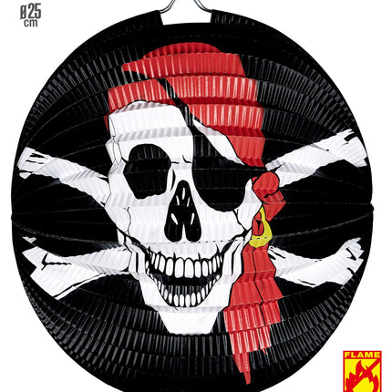 e-carnavalskleding-SYK Piraten schedel decoratie van papier