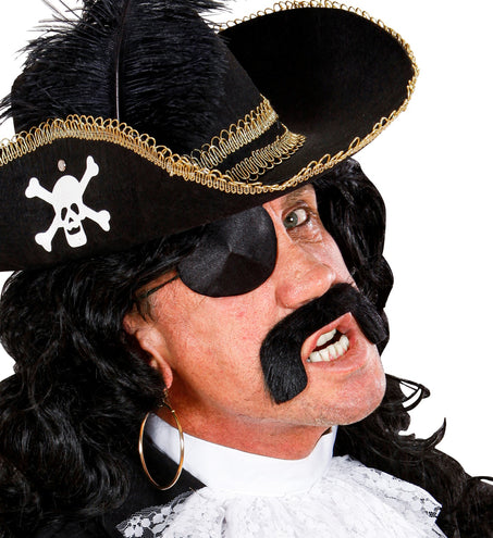 e-carnavalskleding-SYK Piraten snor nep met ooglap