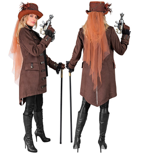 e-carnavalskleding-SYK Piraten/ steampunkjas voor dames