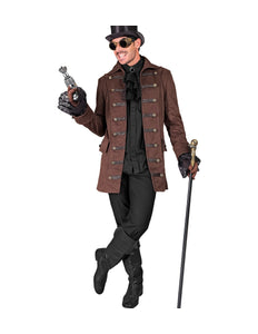 e-carnavalskleding-SYK Piraten/ steampunkjas voor heren