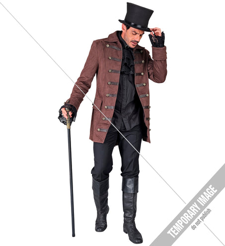 e-carnavalskleding-SYK Piraten/ steampunkjas voor heren
