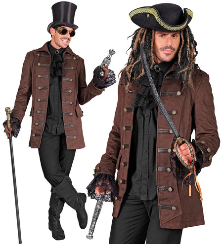 e-carnavalskleding-SYK Piraten/ steampunkjas voor heren