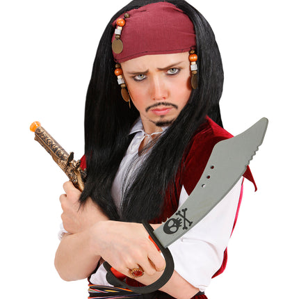 e-carnavalskleding-SYK Piraten zwaard met doodskop