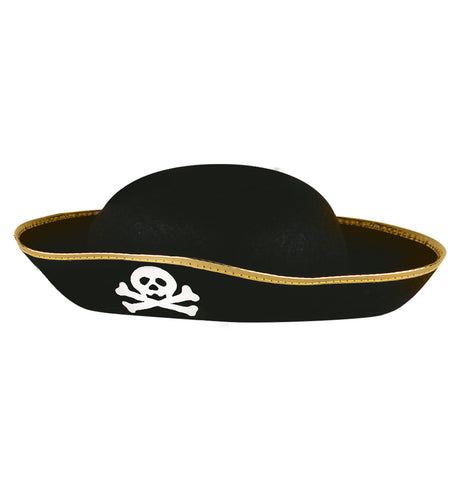e-carnavalskleding-SYK Piratenhoed kind met gouden rand