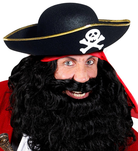 e-carnavalskleding-SYK Piratenhoed met gouden rand