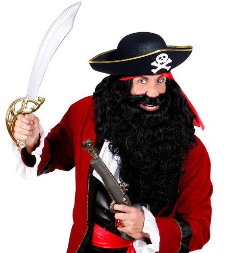 e-carnavalskleding-SYK Piratenhoed met gouden rand