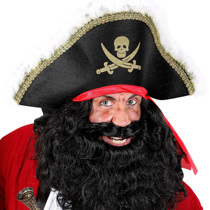 e-carnavalskleding-SYK Piratenhoed met hoofdband