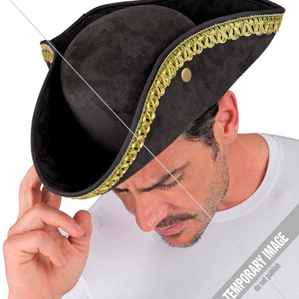 e-carnavalskleding-SYK Piratenhoed suede
