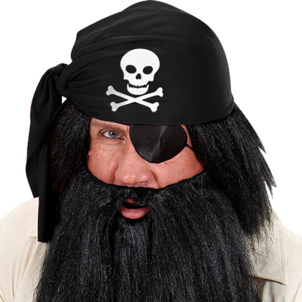 e-carnavalskleding-SYK Piratenhoed zwart vilt