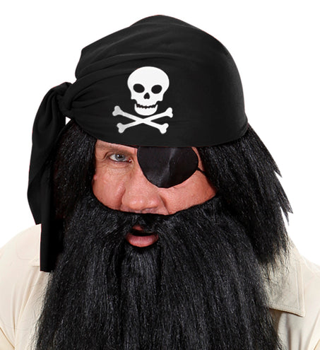 e-carnavalskleding-SYK Piratenhoed zwart vilt