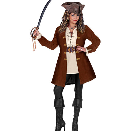 e-carnavalskleding-SYK Piratenjas suede dames Kelly