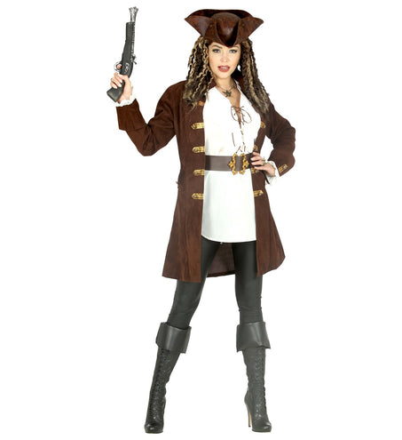 e-carnavalskleding-SYK Piratenjas suede dames Kelly