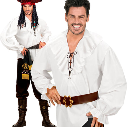 e-carnavalskleding-SYK Piratenshirt wit Peter