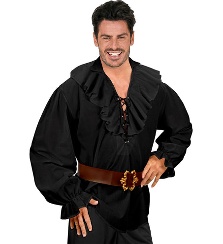 e-carnavalskleding-SYK Piratenshirt zwart Danny