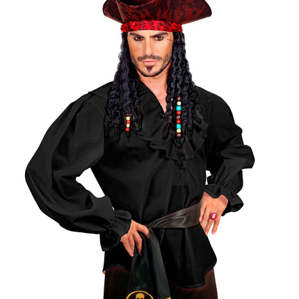 e-carnavalskleding-SYK Piratenshirt zwart Danny