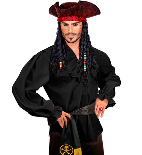 e-carnavalskleding-SYK Piratenshirt zwart Danny