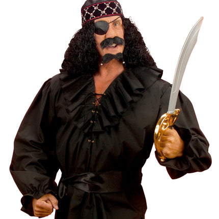 e-carnavalskleding-SYK Piratenshirt zwart Danny