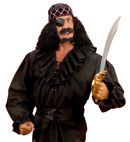 e-carnavalskleding-SYK Piratenshirt zwart Danny