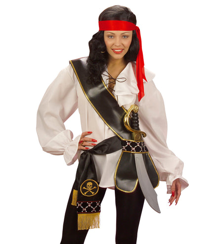 e-carnavalskleding-SYK Piratenzwaard schede lederlook
