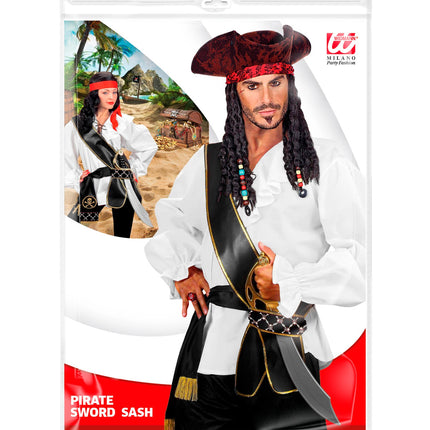 e-carnavalskleding-SYK Piratenzwaard schede lederlook