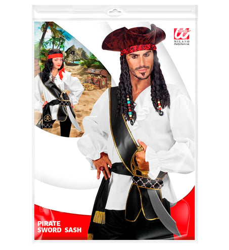 e-carnavalskleding-SYK Piratenzwaard schede lederlook