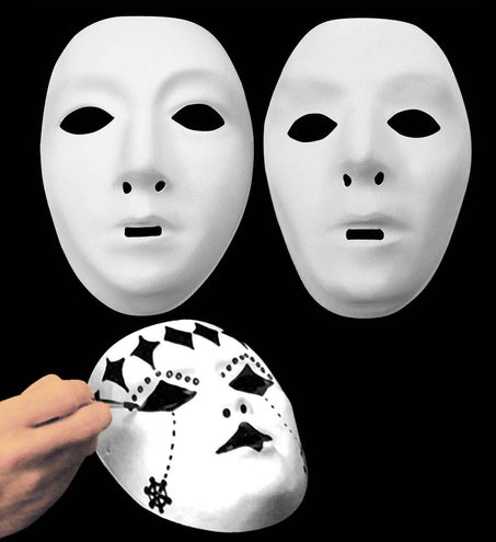 e-carnavalskleding-SYK Plastic maskers beschilderbaar