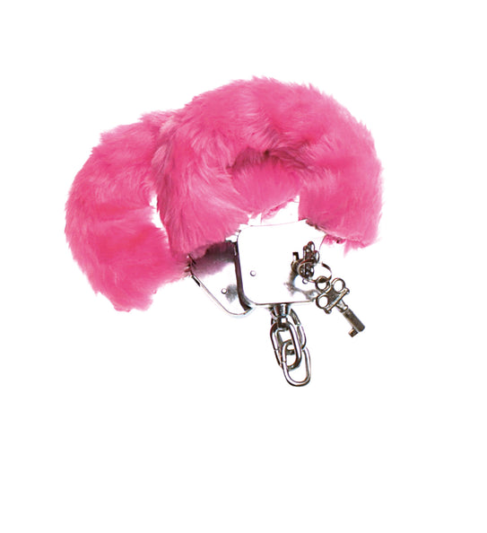 e-carnavalskleding-SYK Pluche handboeien roze