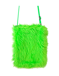 e-carnavalskleding-SYK Pluche handtas in neon groen