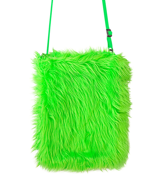 e-carnavalskleding-SYK Pluche handtas in neon groen
