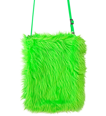 e-carnavalskleding-SYK Pluche handtas in neon groen