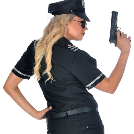 e-carnavalskleding-SYK Politie agente shirt dames