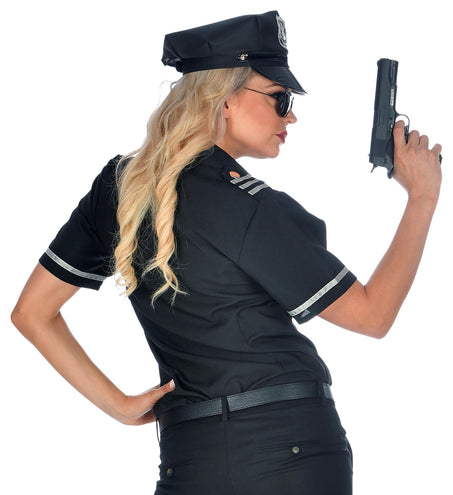 e-carnavalskleding-SYK Politie agente shirt dames