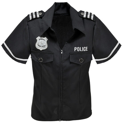 e-carnavalskleding-SYK Politie agente shirt dames