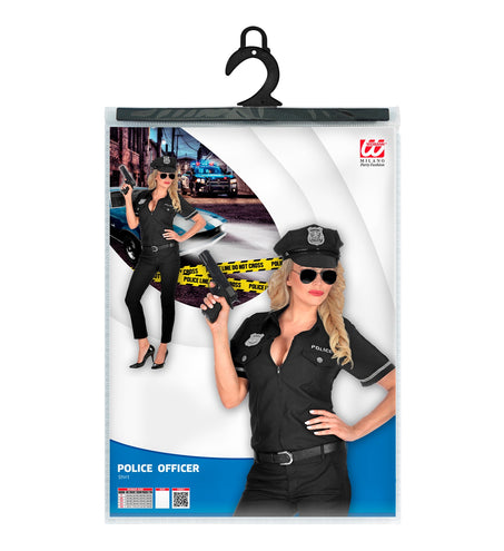 e-carnavalskleding-SYK Politie agente shirt dames