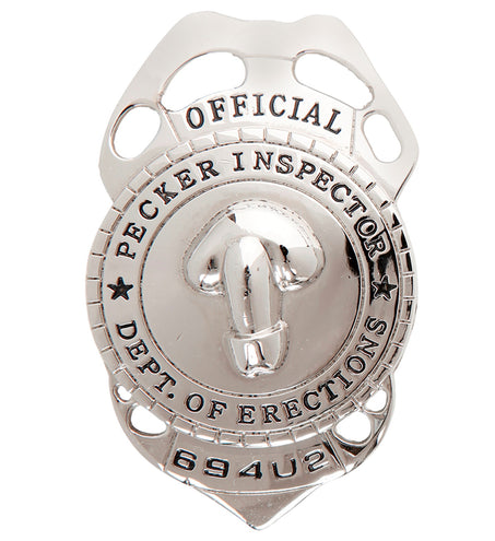e-carnavalskleding-SYK Politie badge piemel inspecteur